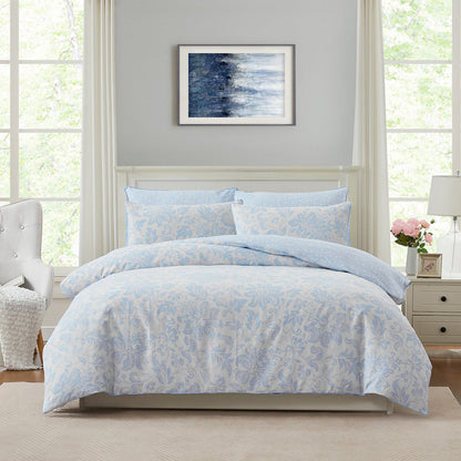 Percy Sky Blue Quilt Cover Set by Laura Ashley