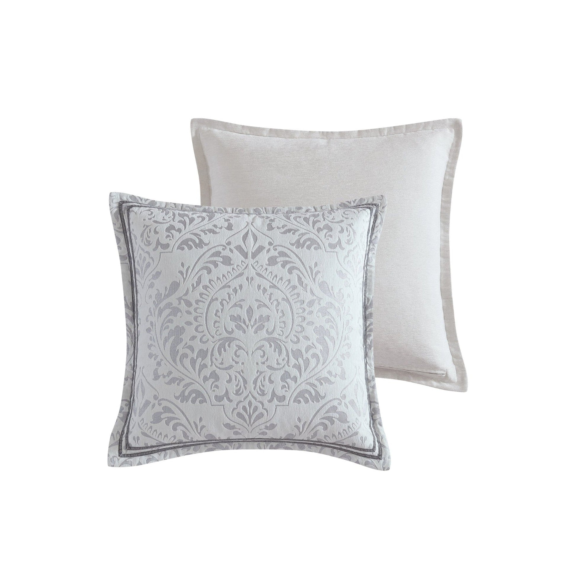 Alexander Silver European Pillowcase by Davinci