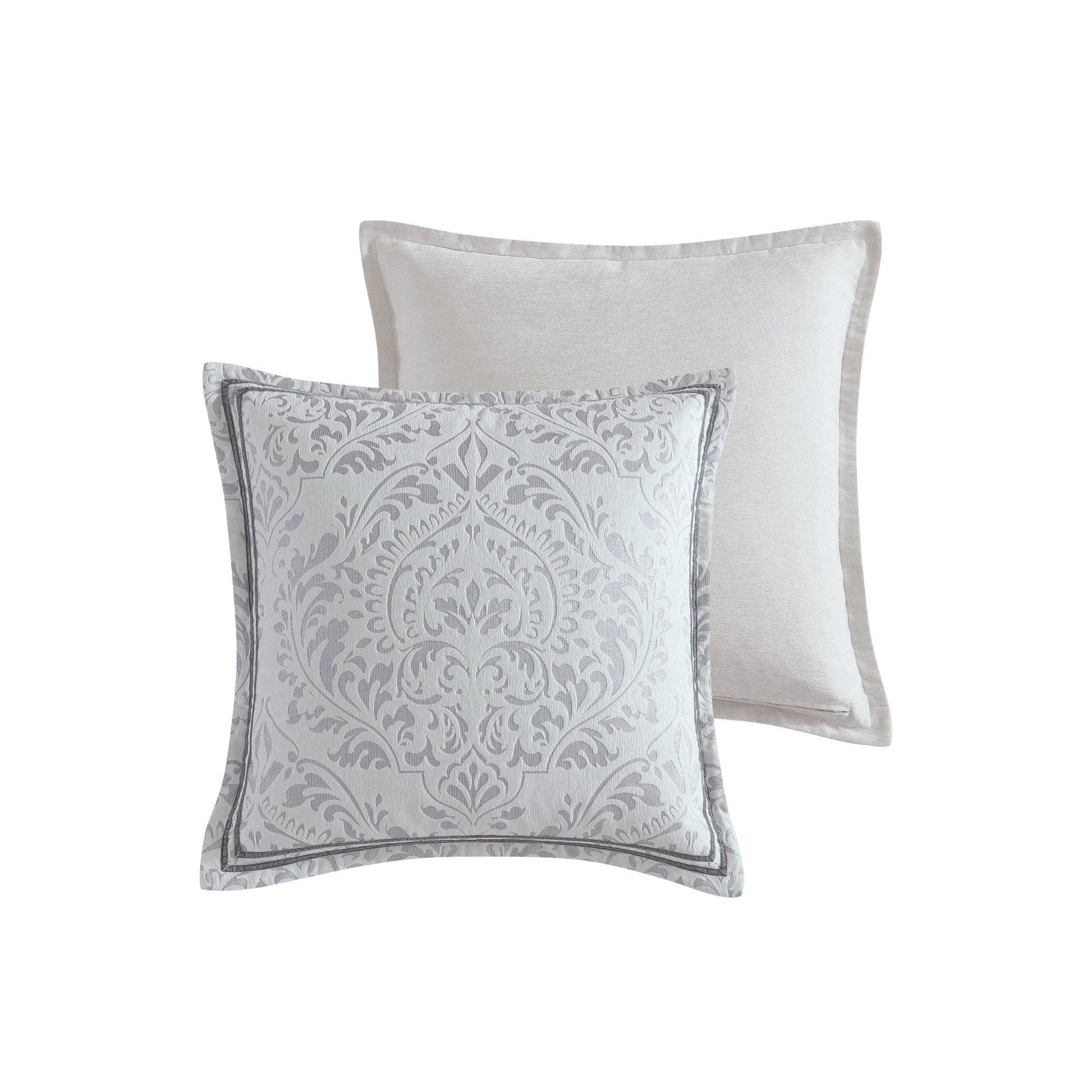 Alexander Silver Square Cushion by Davinci