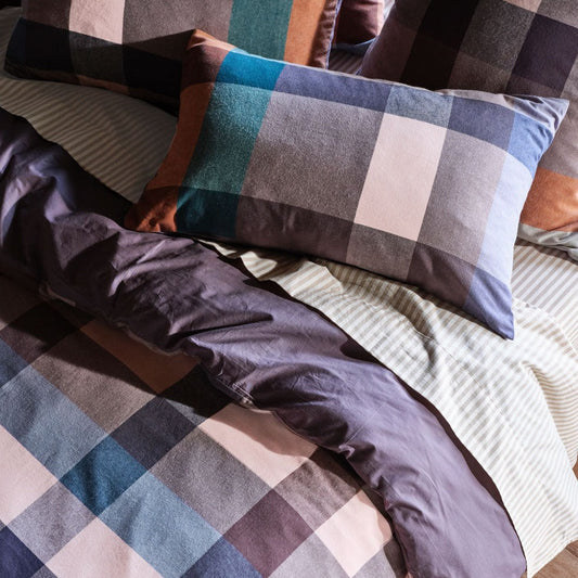 Eastwood Navy Quilt Cover Set by Linen House