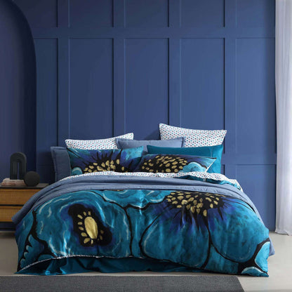 Avalon Blue Quilt Cover Set by Logan and Mason