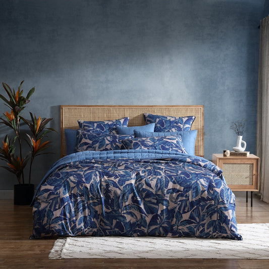 Elio Blue Quilt Cover Set by Logan and Mason