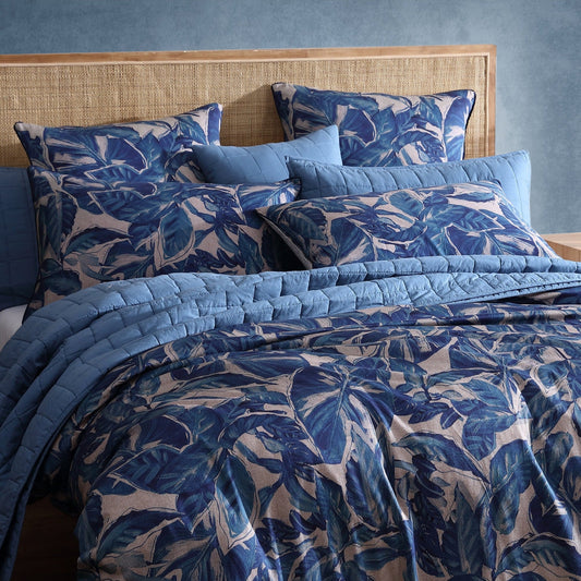 Elio Blue Quilt Cover Set by Logan and Mason