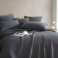 Kayo Charcoal Coverlet Set by Logan and Mason Platinum