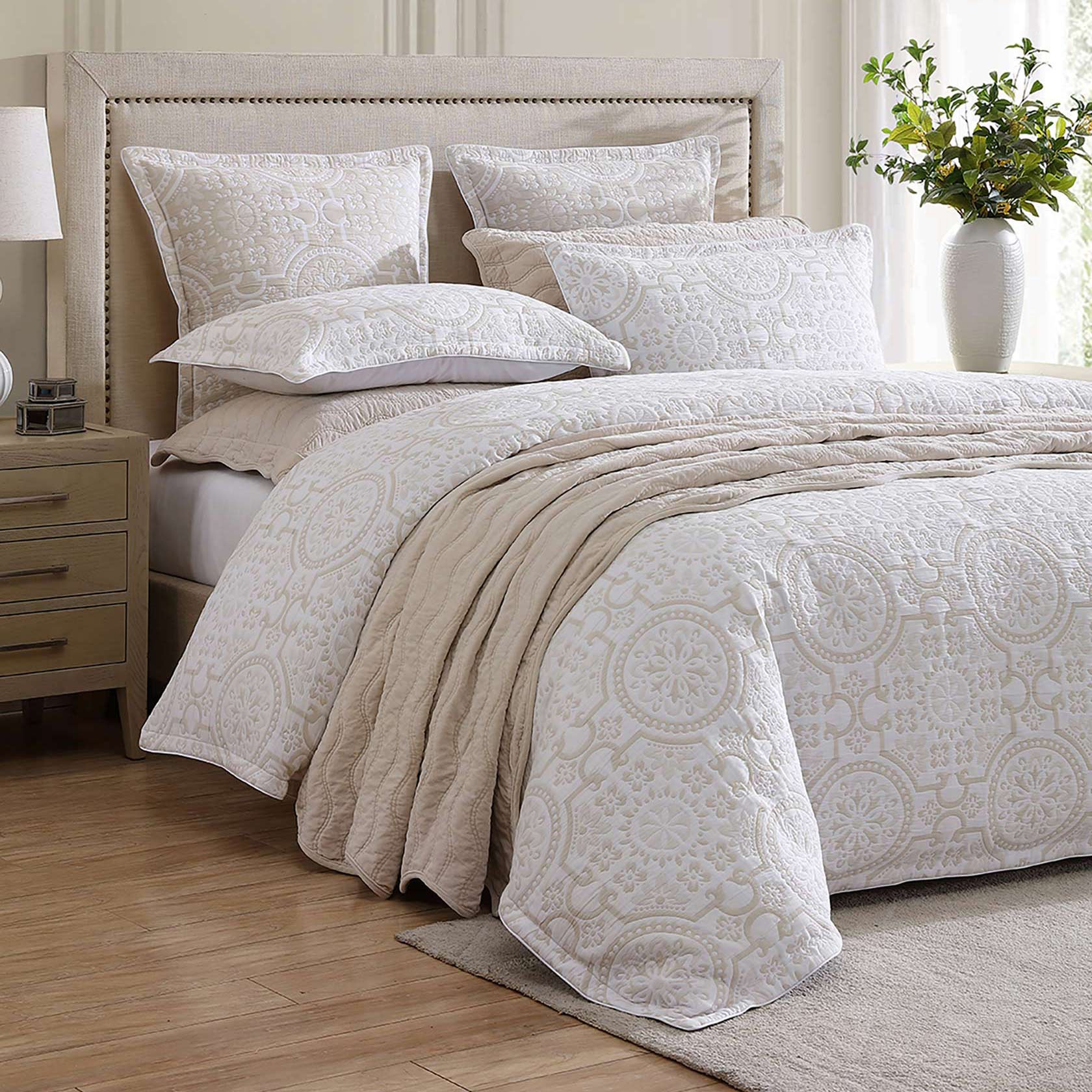 Mayfair Stone Quilt Cover Set by Private Collection