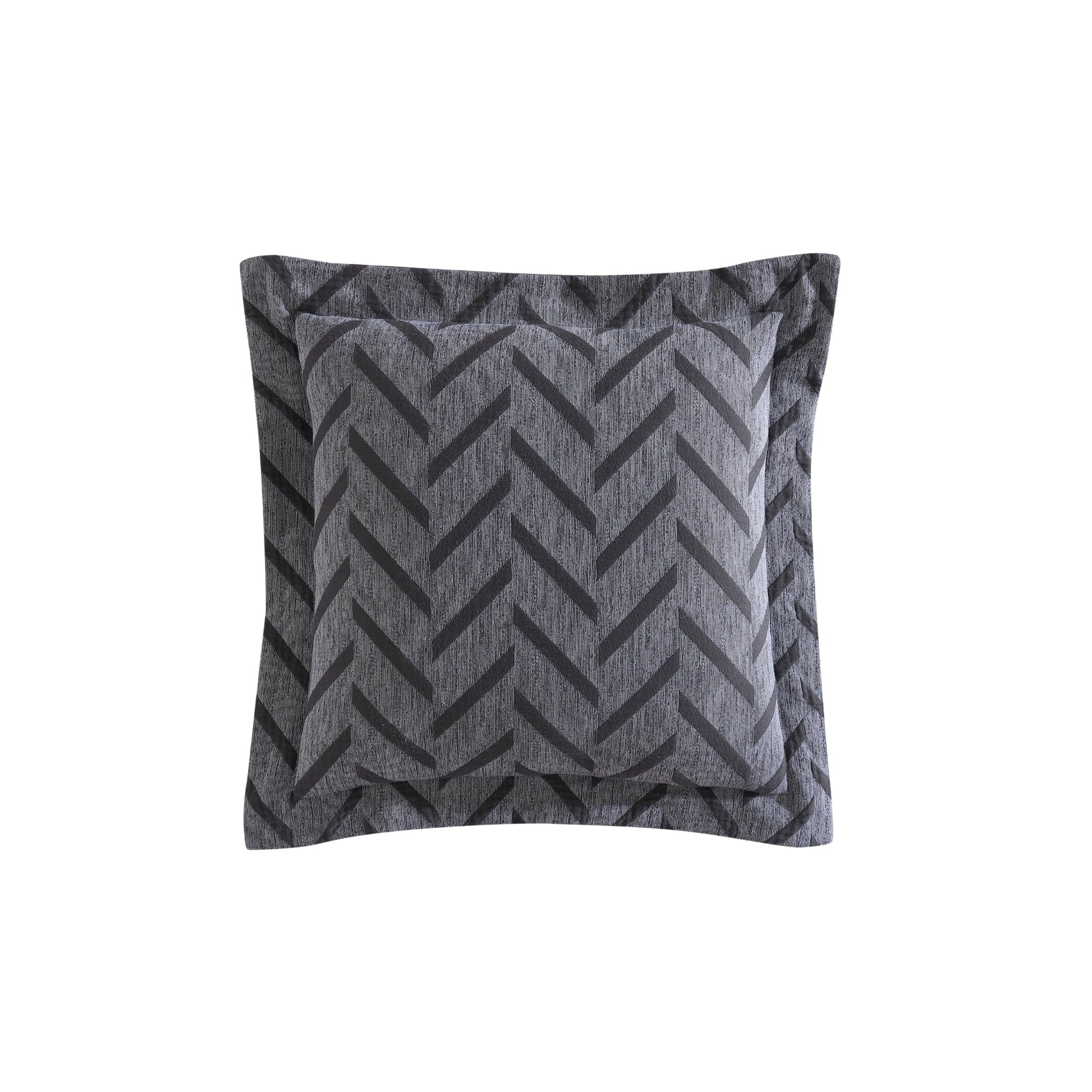 Westport Charcoal European Pillowcase by Private Collection