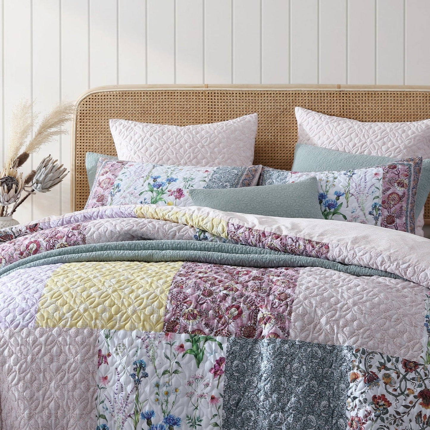 Bodhi Pink Quilt Cover Set by Logan and Mason Platinum