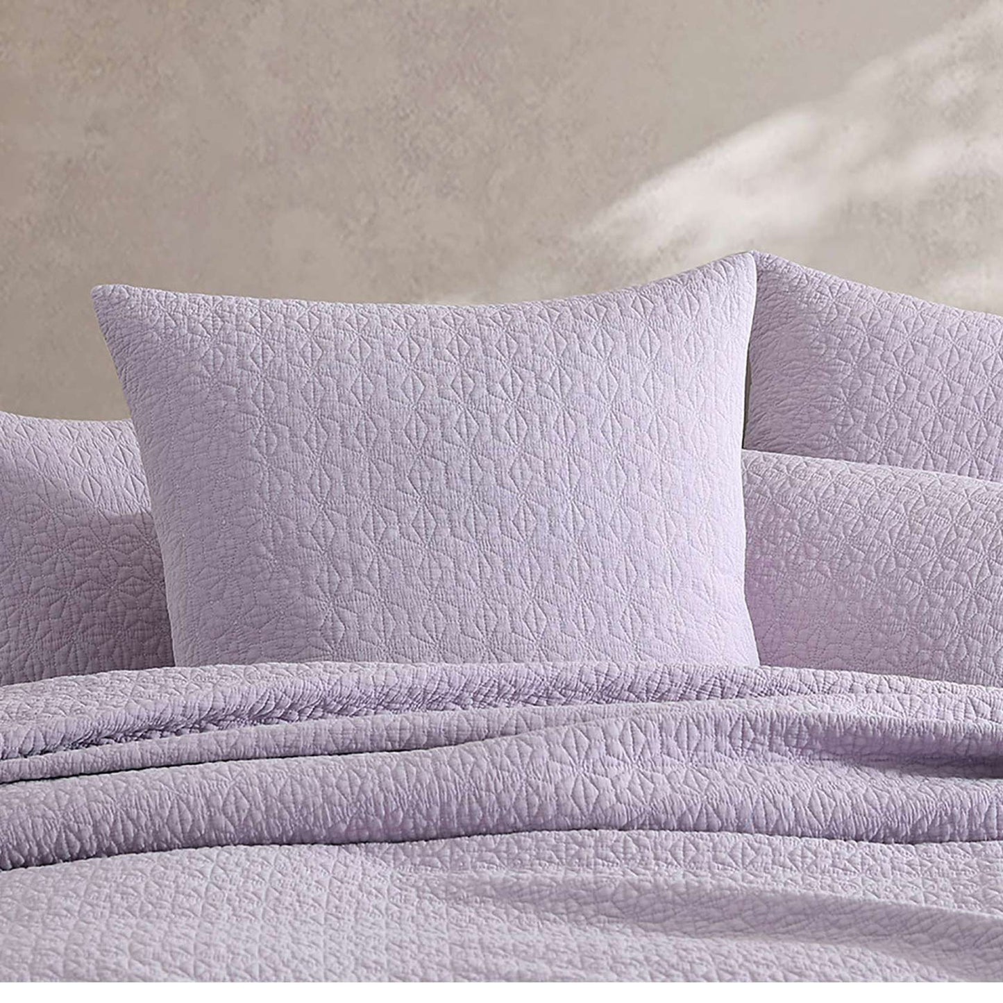 Kayo Lilac European Pillowcase by Logan and Mason Platinum