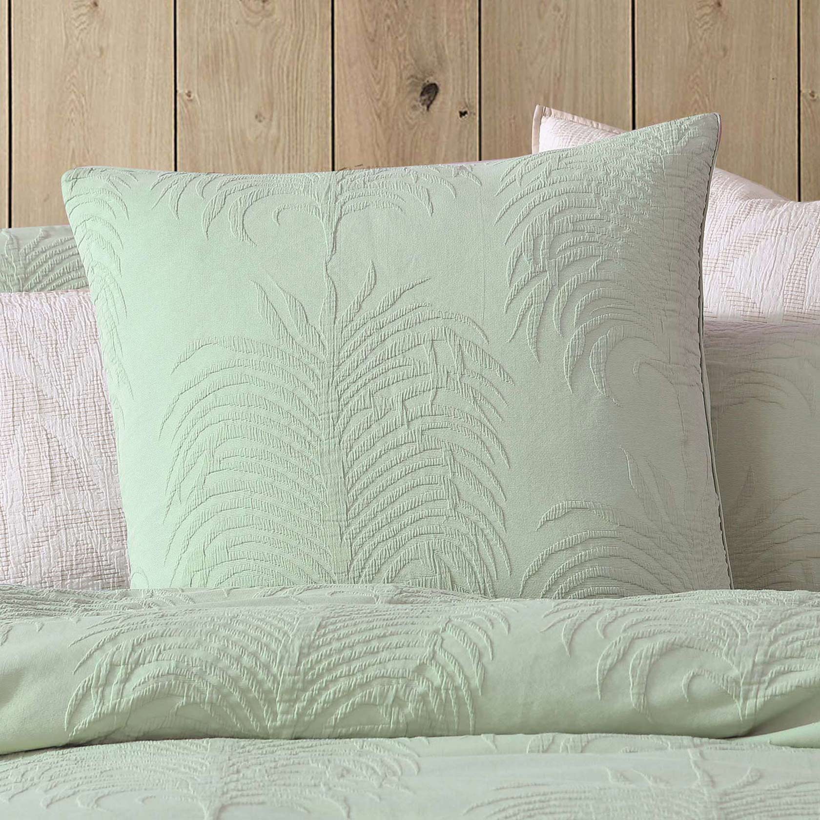 Tropicana Sage European Pillowcase by Logan and Mason Platinum