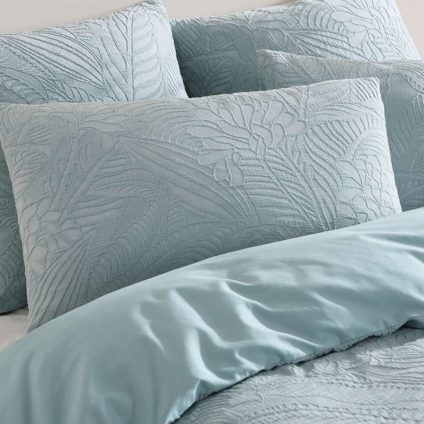 Kaia Sage Quilt Cover Set by Logan and Mason Platinum