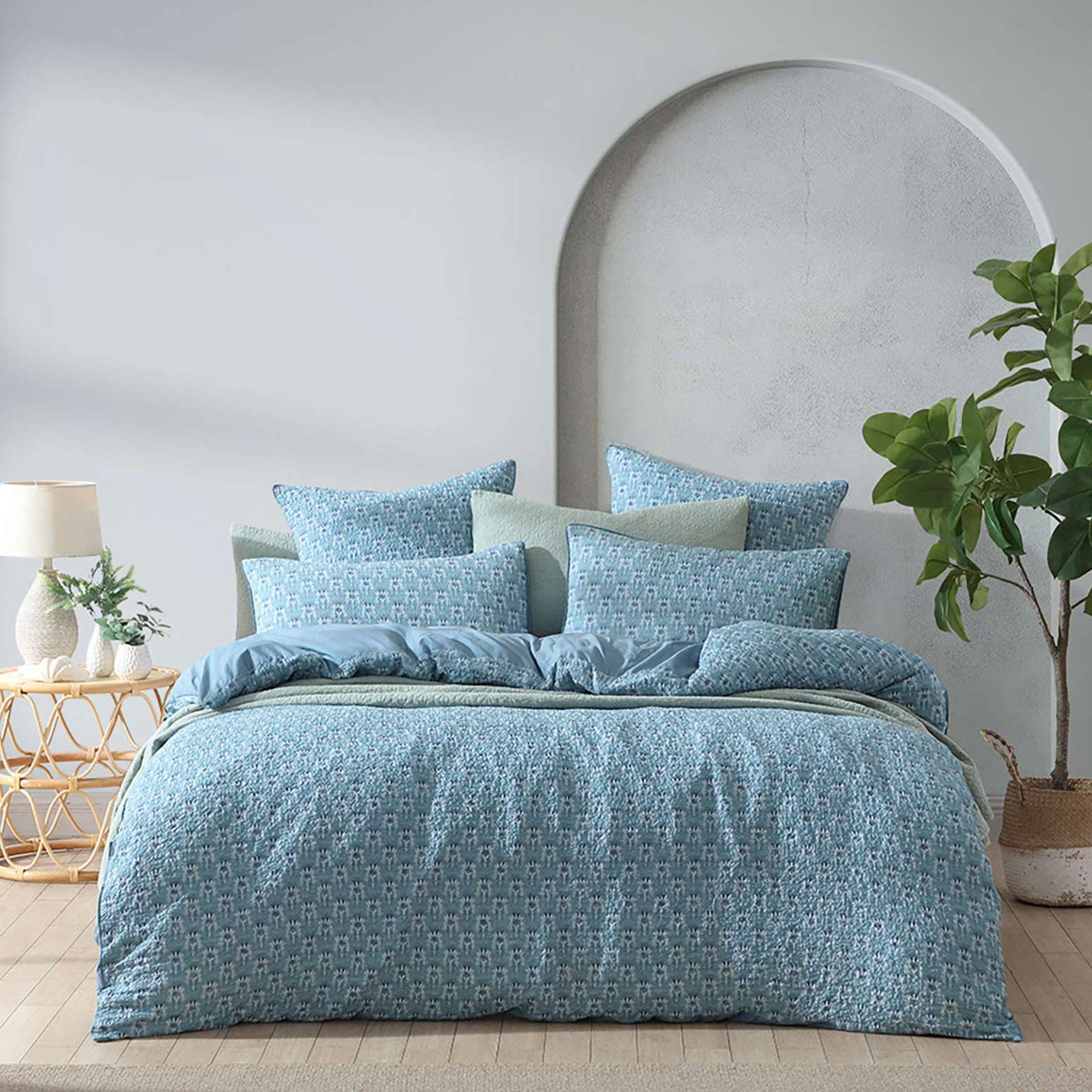 Santa Fe Teal Quilt Cover Set by Logan and Mason Platinum