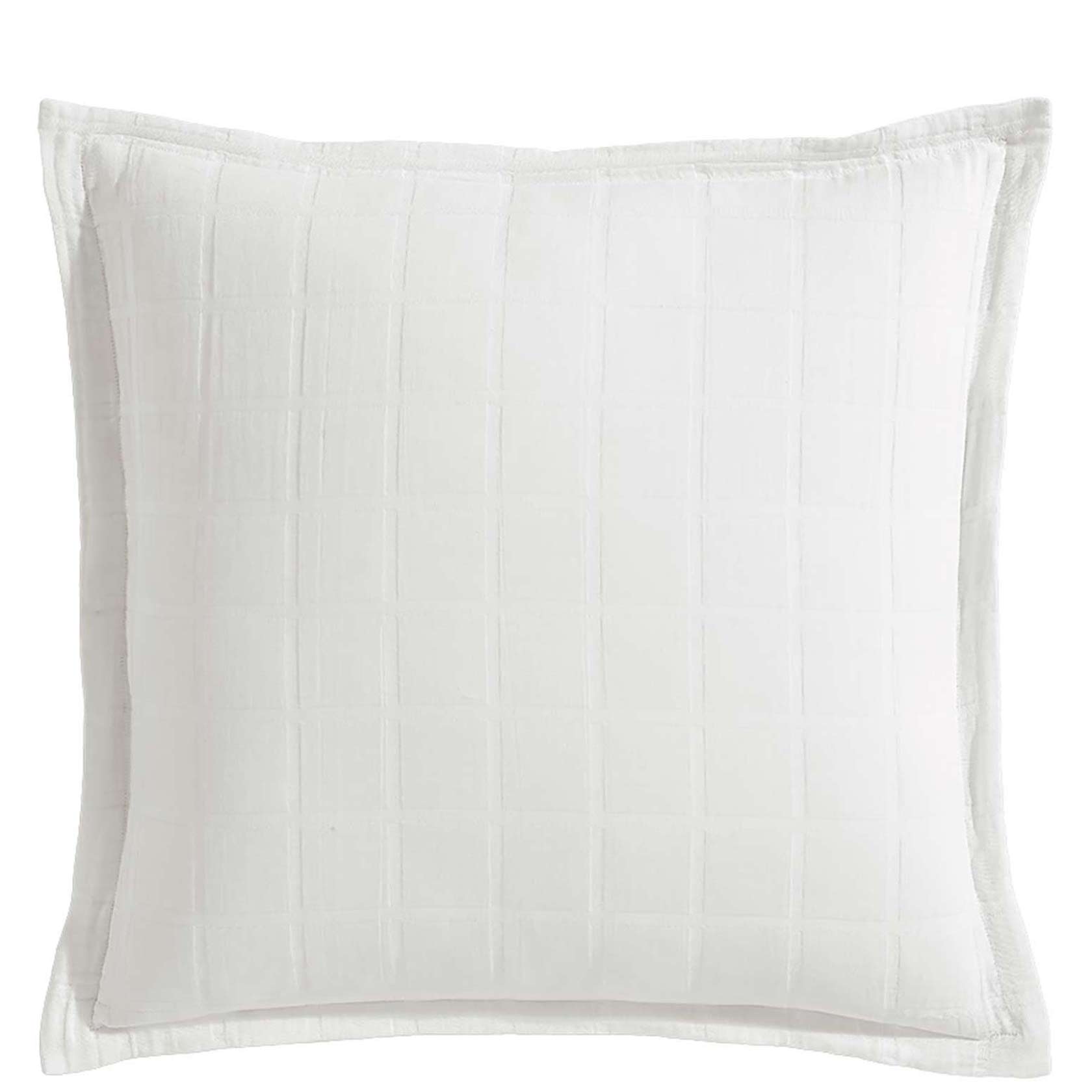 Sierra White European Pillowcase by Logan and Mason Platinum