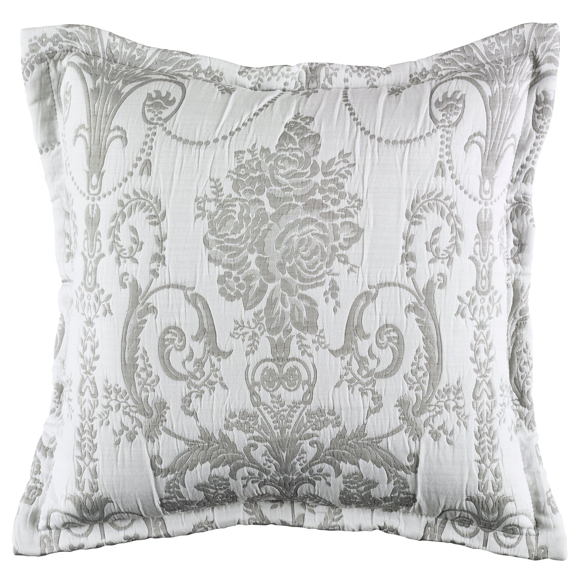 Olivia Square Grey Cushion by Bianca