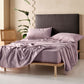 Flannelette Plain-Dyed Lavender Sheet Set by LINEN HOUSE