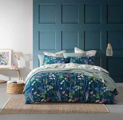 Floriana Teal Quilt Cover Set by Logan and Mason