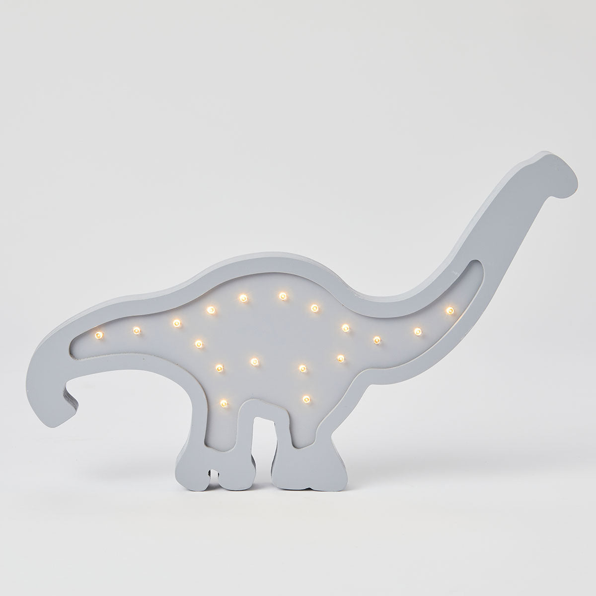 Brontosaurus Grey Wooden Light by Pilbeam Living