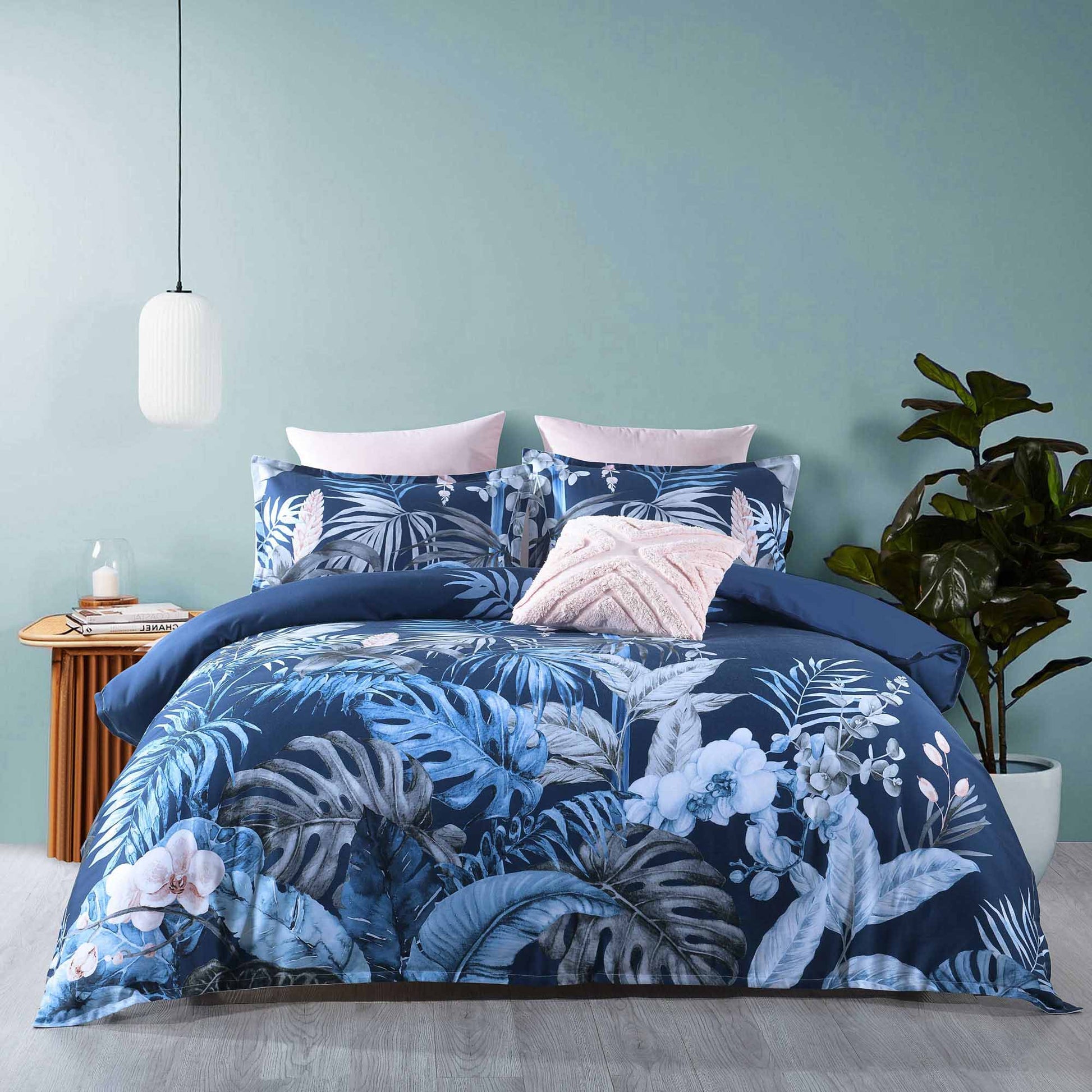 Kailua Teal Quilt Cover Set by Bianca