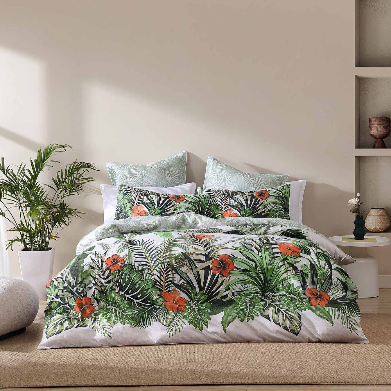 Lanai Palm Quilt Cover Set by Logan & Mason | Quilt Cover World