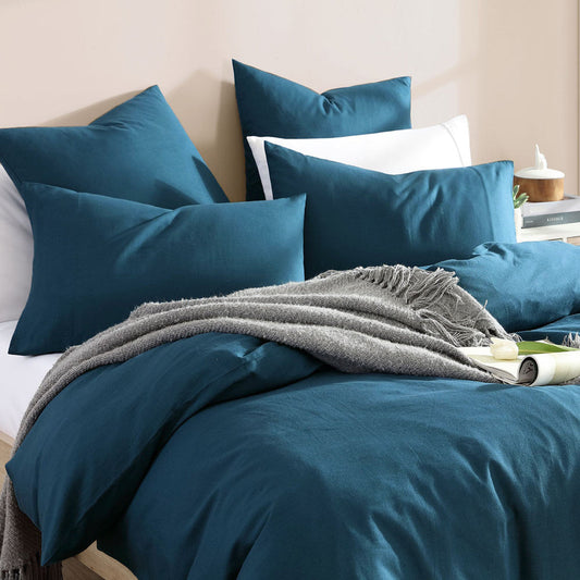 Serene Teal European Pillowcase by Logan and Mason Platinum