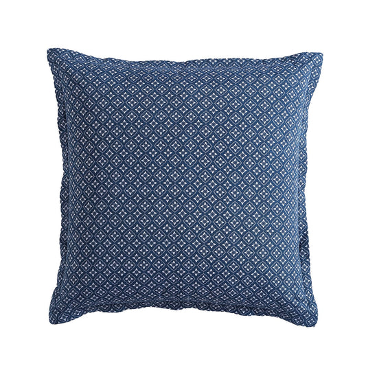 Melia Indigo European Pillowcase by Logan and Mason