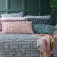 Riley Vintage Washed Cotton Chenille Tufted Quilt Cover Set Blush by Renee Taylor