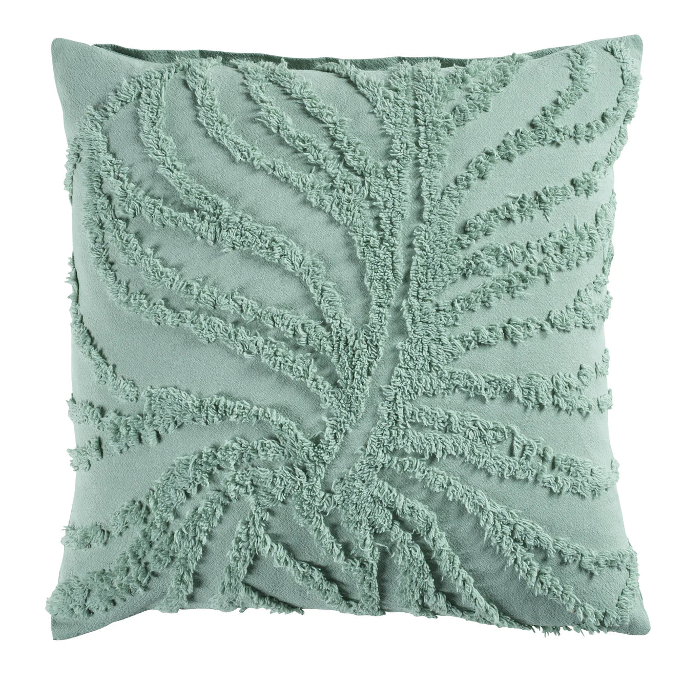 Foliage Sage Square Filled Cushion 43 x 43cm by Bianca