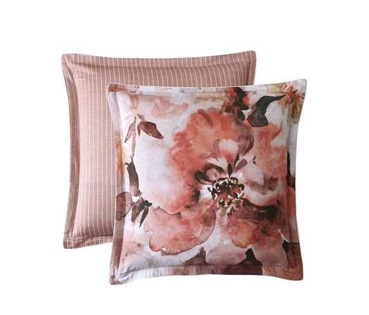 Tessa Peach European Pillowcase by Private Collection