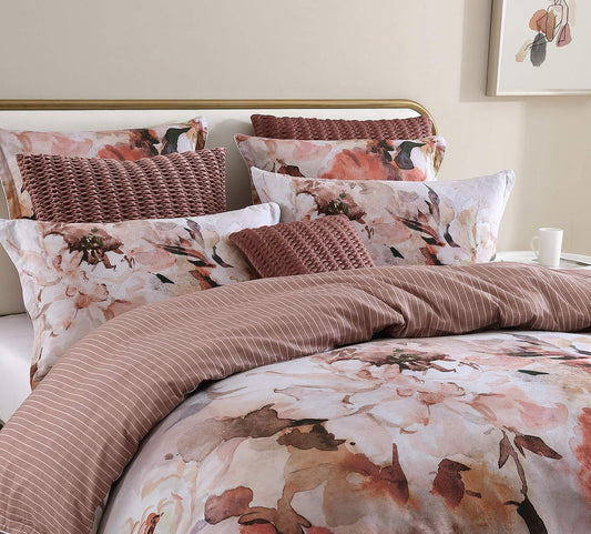 Tessa Peach European Pillowcase by Private Collection