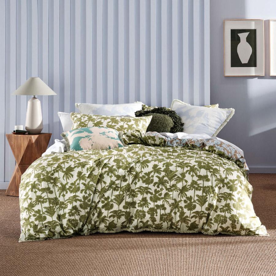 Tourelles Leaf Quilt Cover Set by Linen House