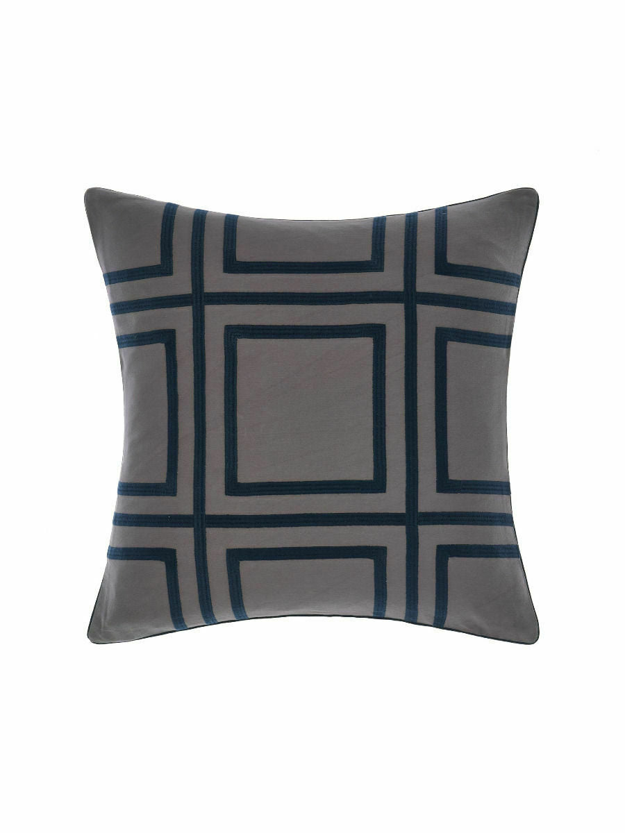 Treillage Navy 50 x 50cm Cushion by Linen House