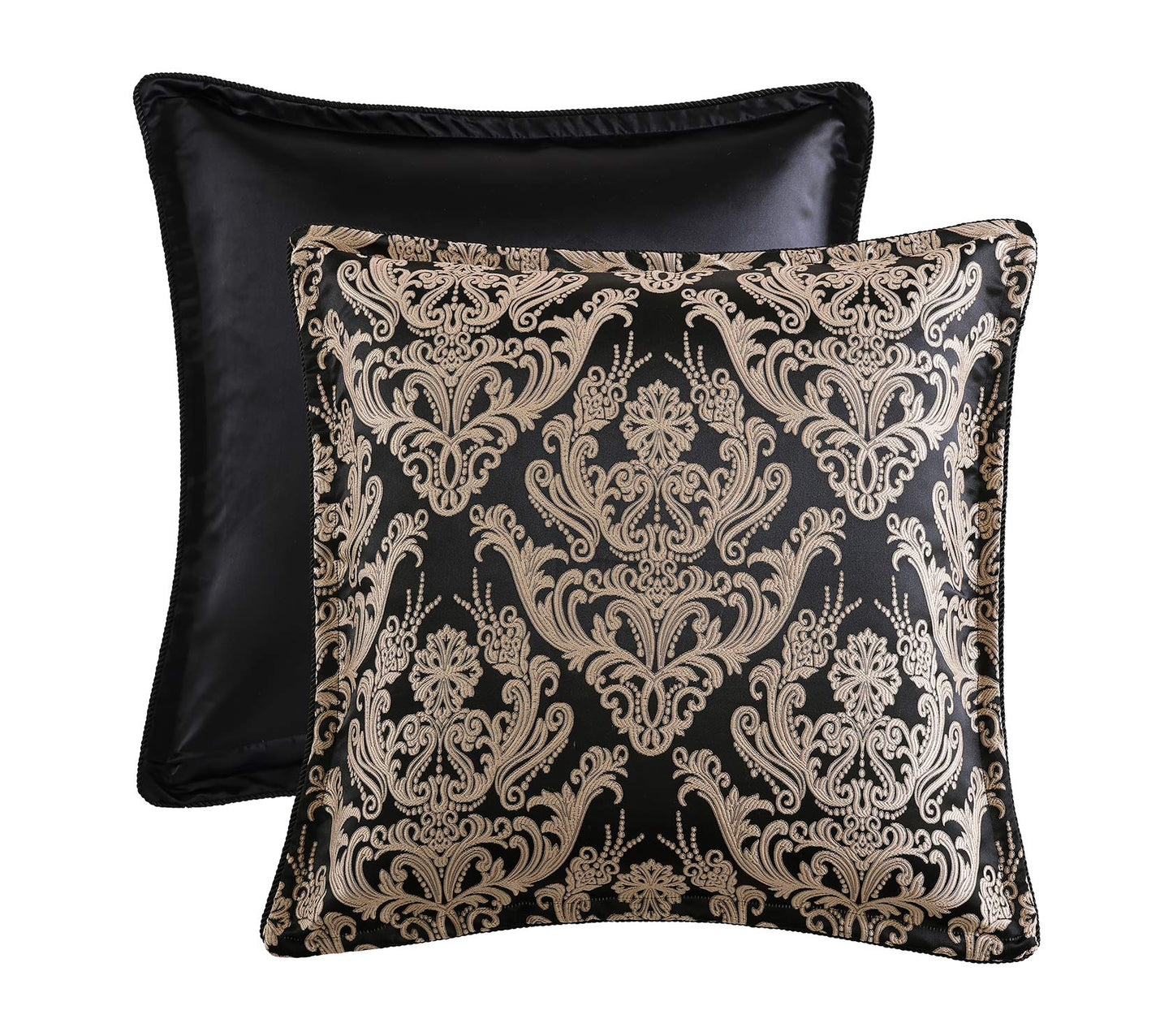 Vercelli Noir European Pillowcase by Davinci