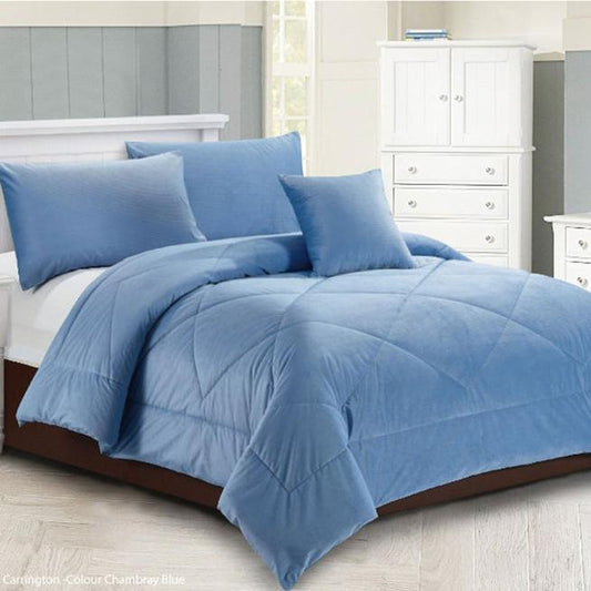 Carrington Chambray Quilt Set by Georges Fine Linens