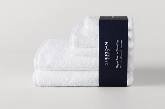 Hygro Texture 6 Piece Bath Towel Sets by Sheridan