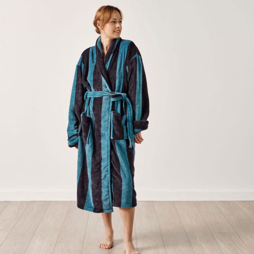 Ocean City Plush OCEAN Bathrobe by Linen House